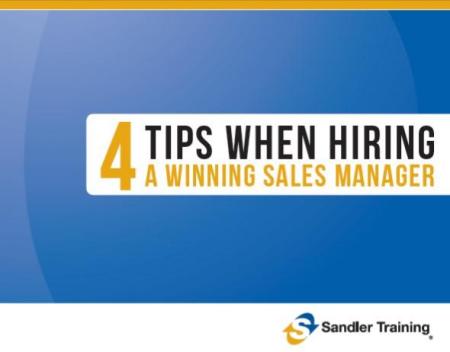 4 Tips when hiring a sales mgr